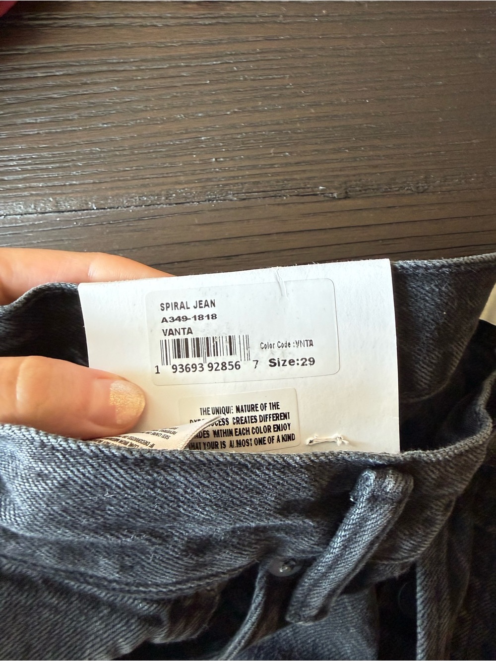 Agolde Spiral Twisted Seam Jeans vanta - Picture 6 of 8